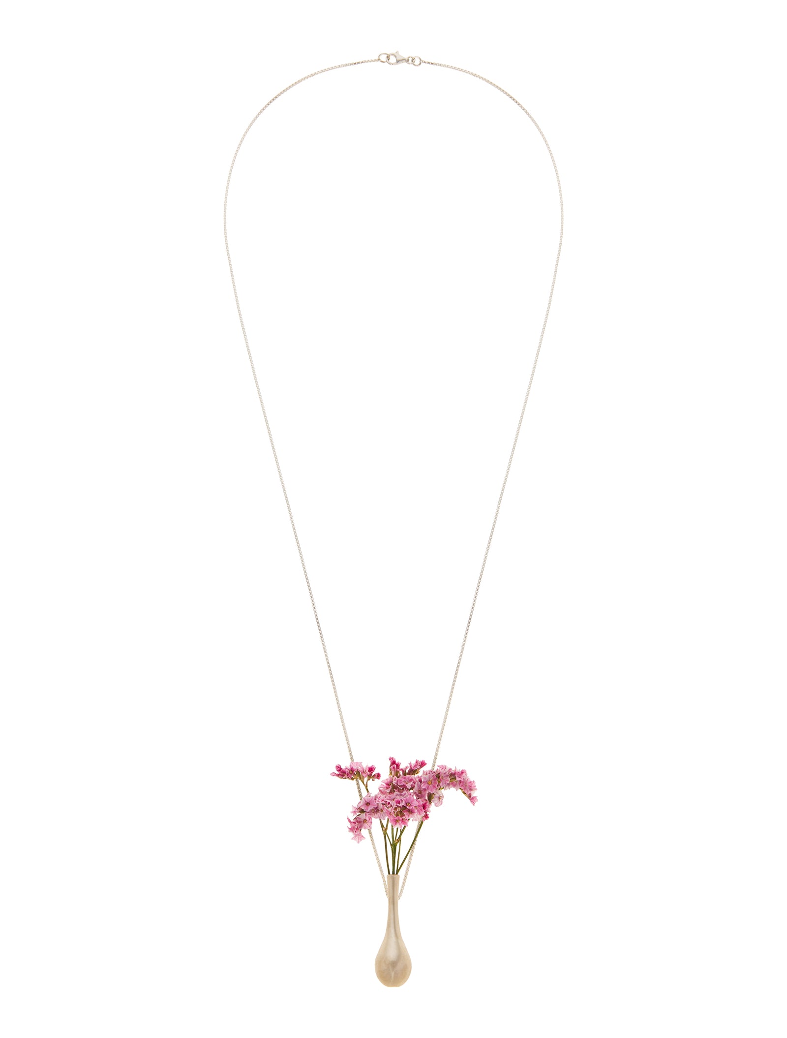 Flower Holder Pendant Silver
