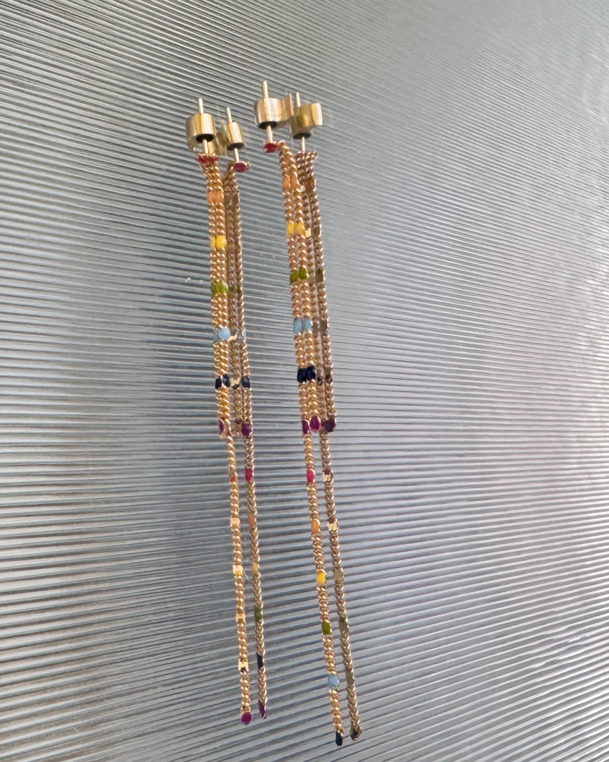 In Rainbow Earrings