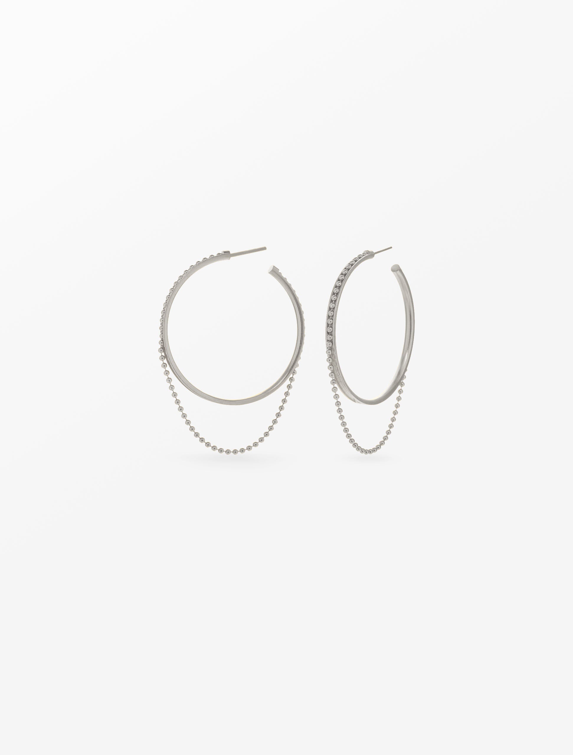 Altar Hoops Large Silver