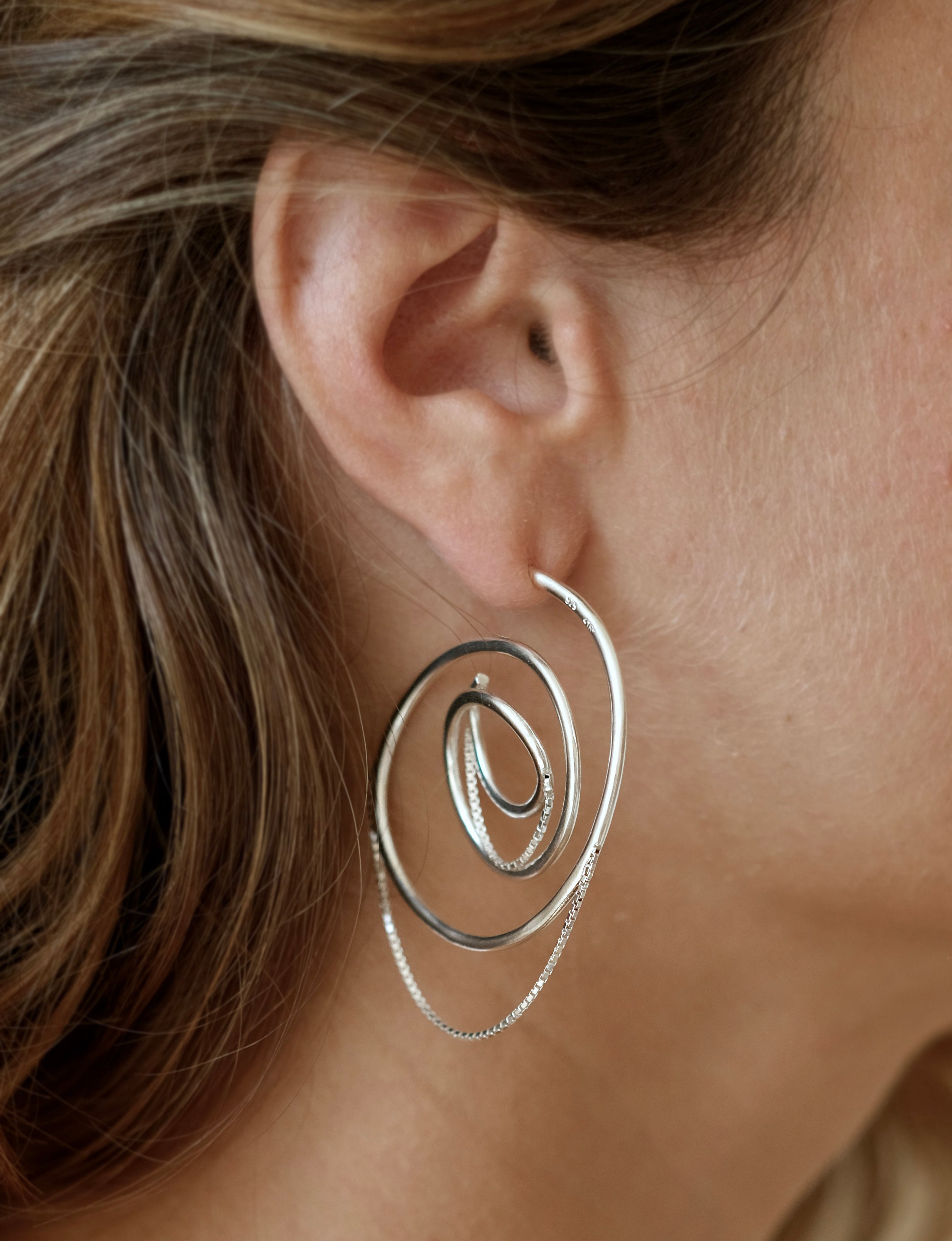 Spiraling Spiral Silver