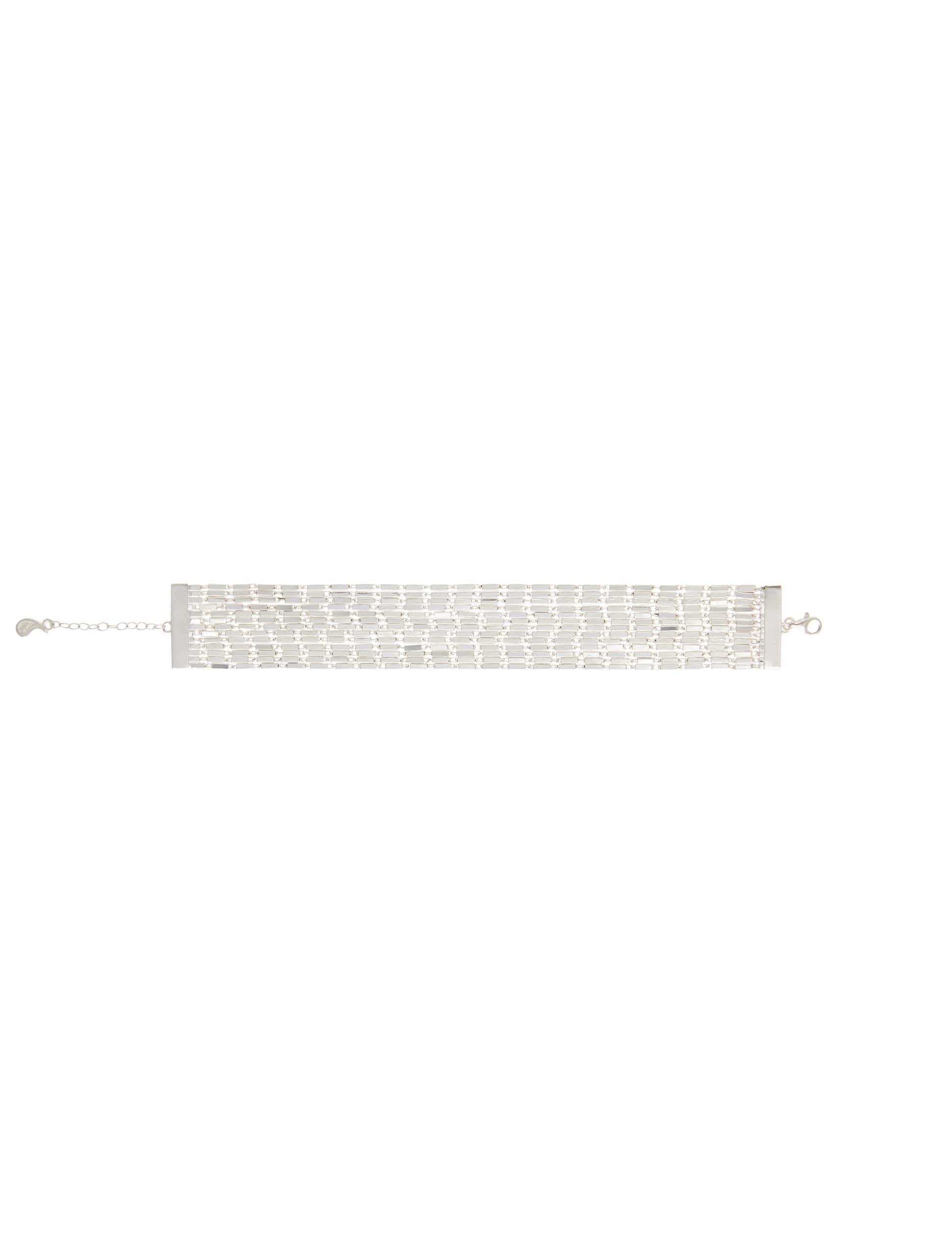 Disco Wide Bracelet Silver