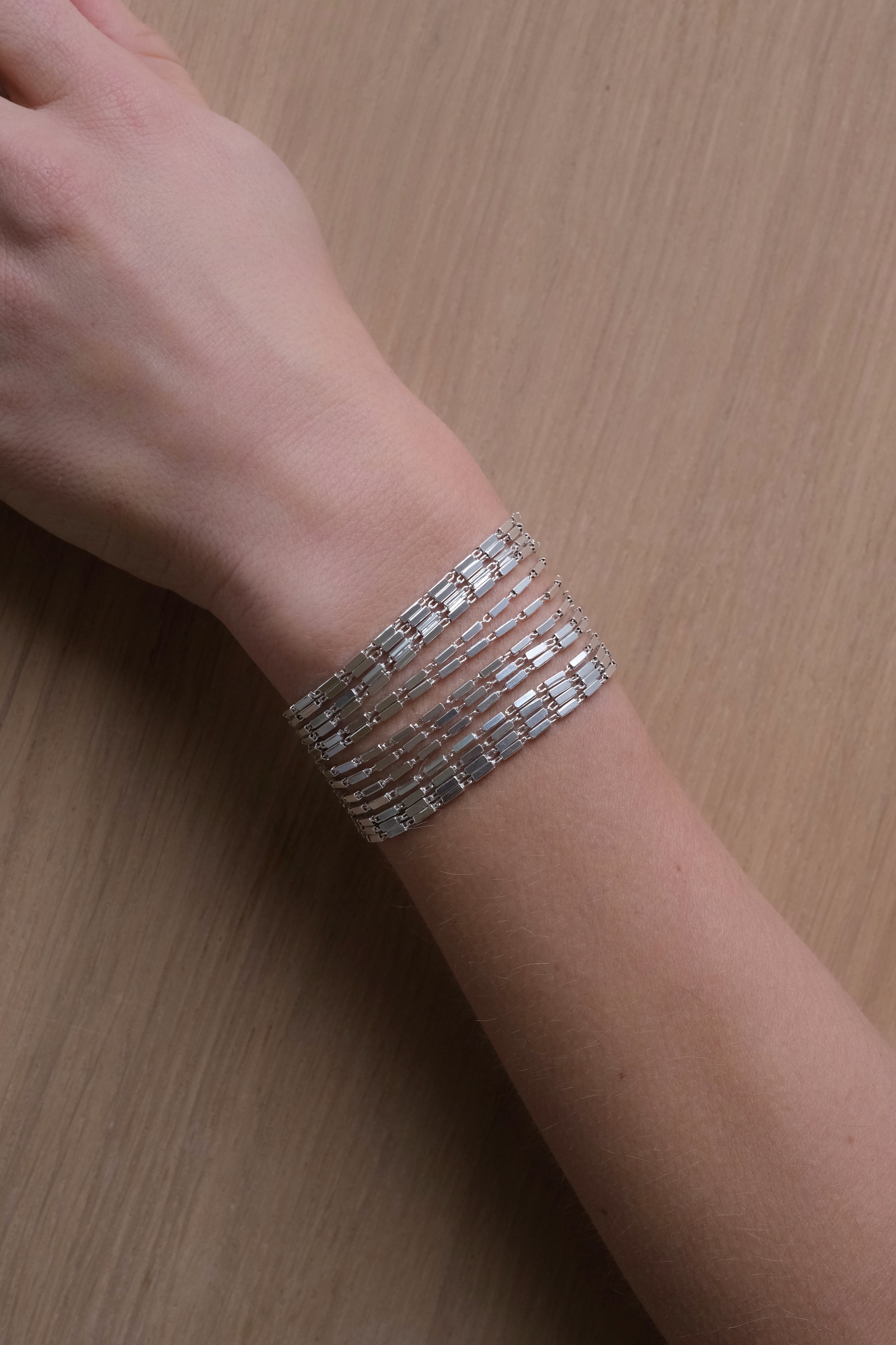Disco Wide Bracelet Silver