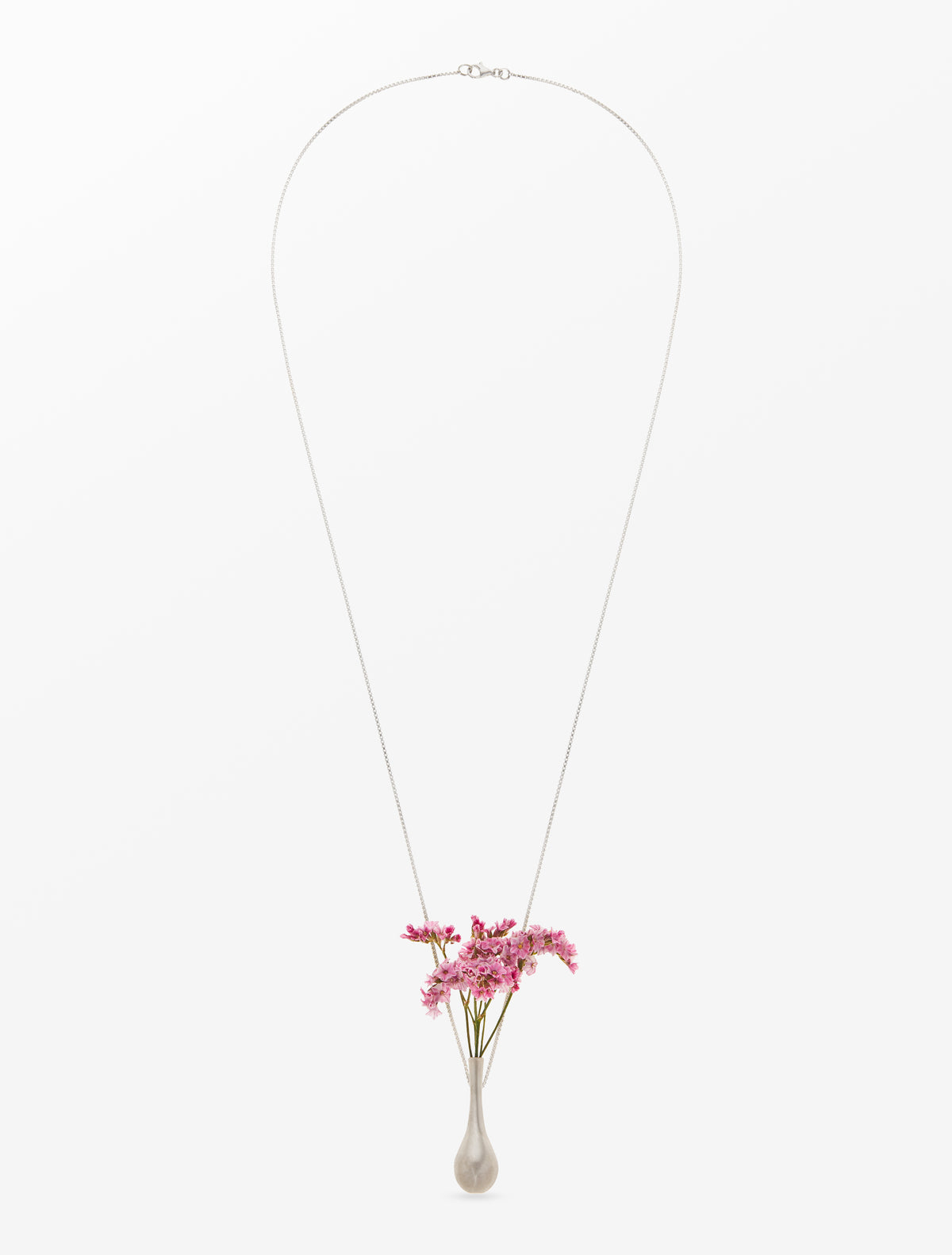 Flower Holder Pendant Silver