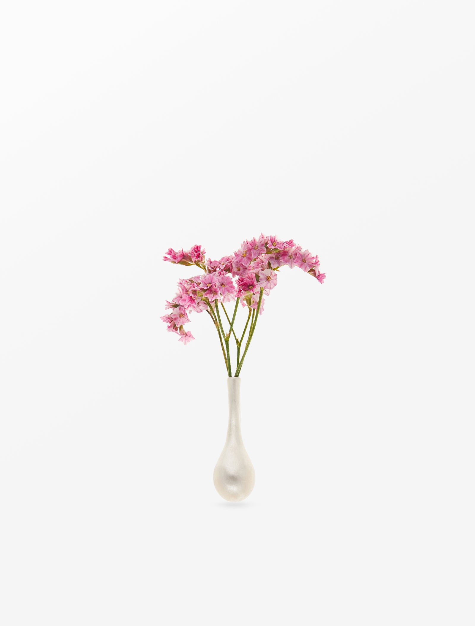 Flower Holder Brooch Silver