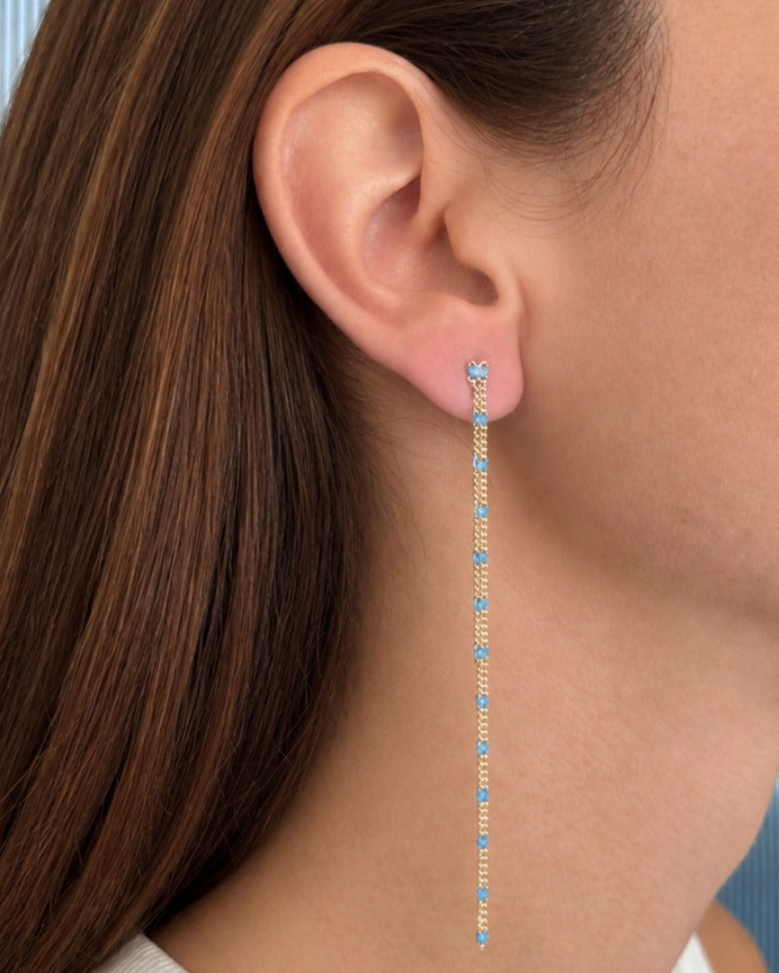 In Rainbow Silver Earrings
