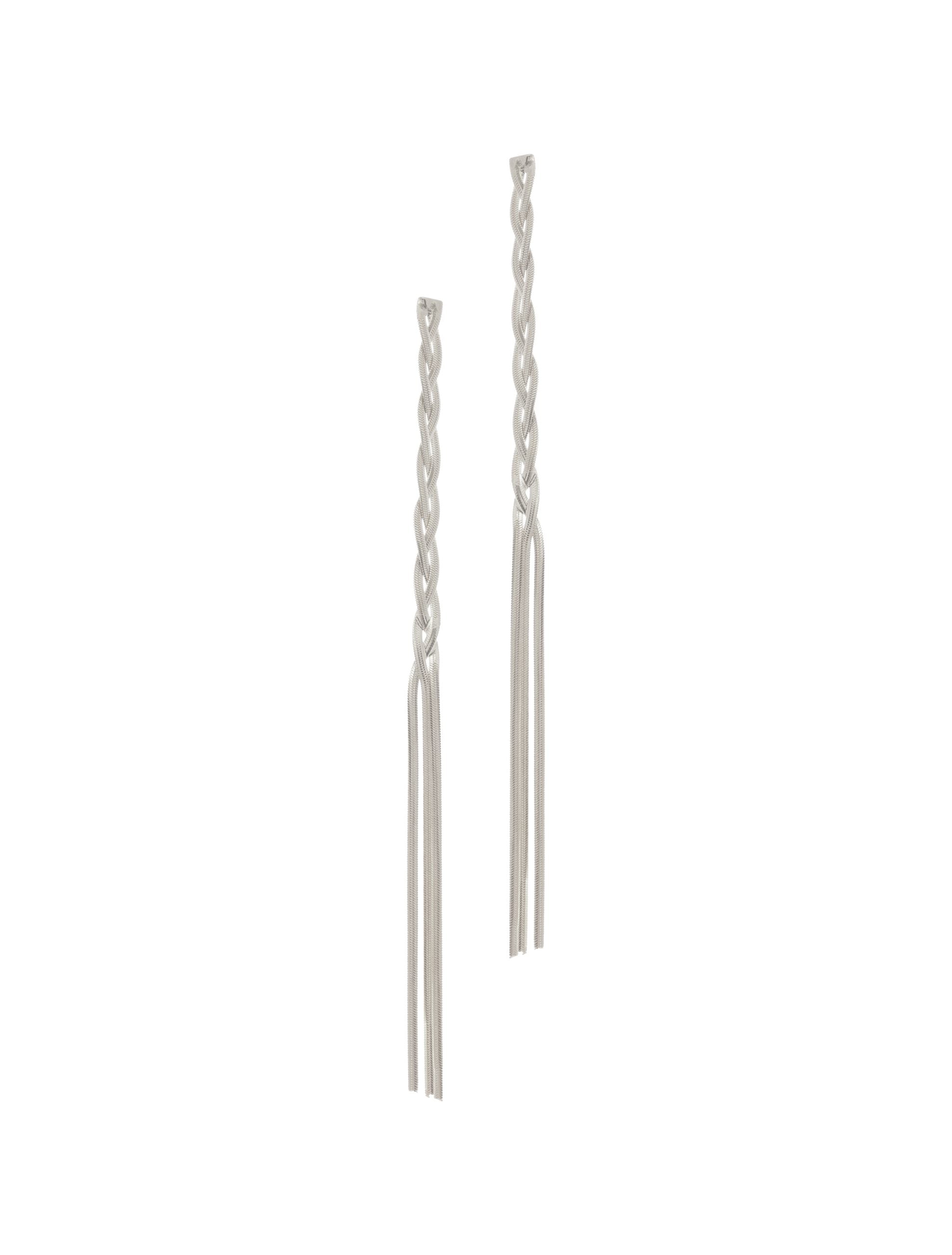 Fringe Earrings Silver