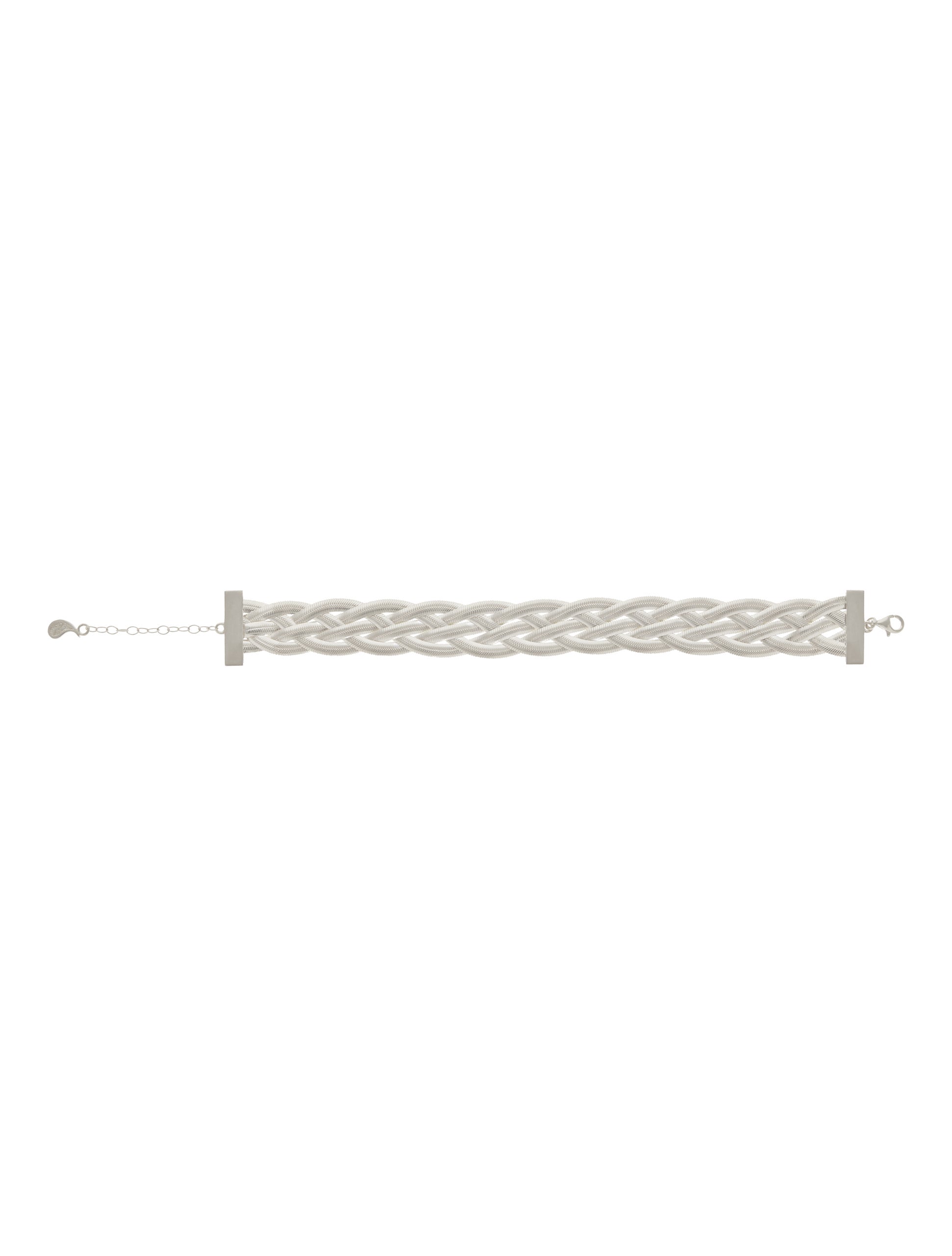LIQUID WEAVE BRACELET SILVER