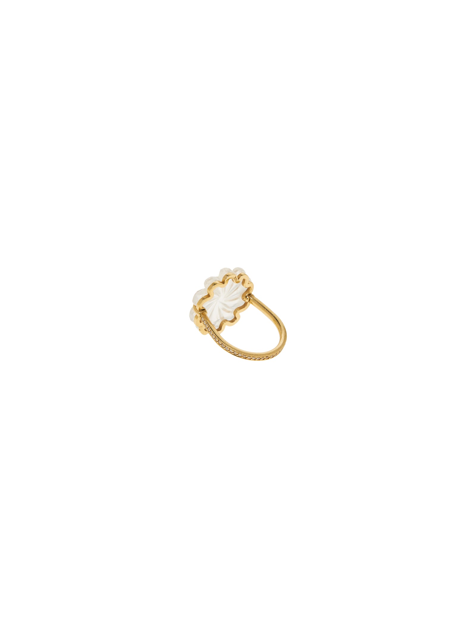 Sea Flower Ring Diamonds