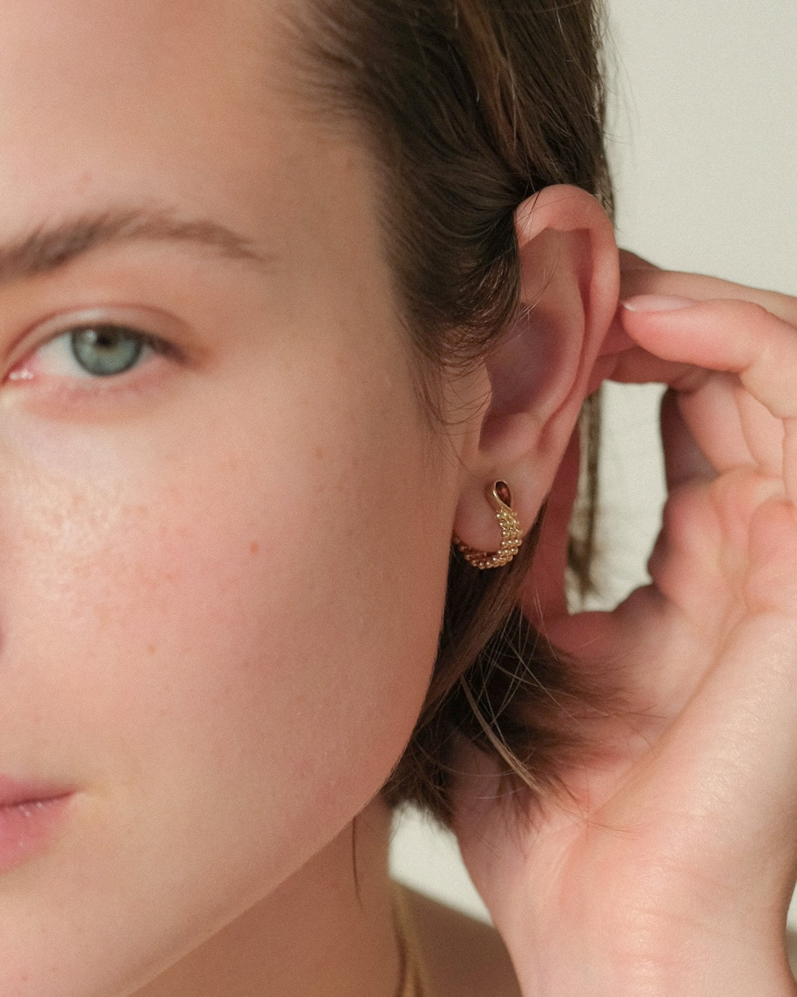Garnet Chain Hoops