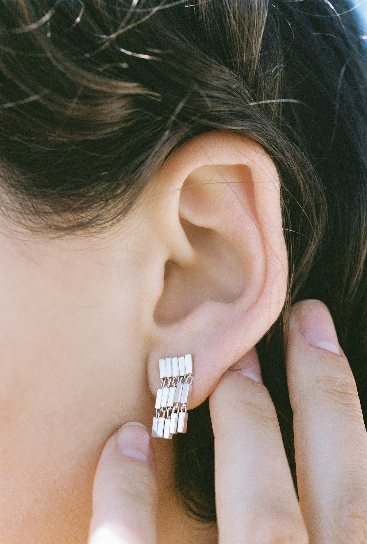 Tiny Fringe Silver