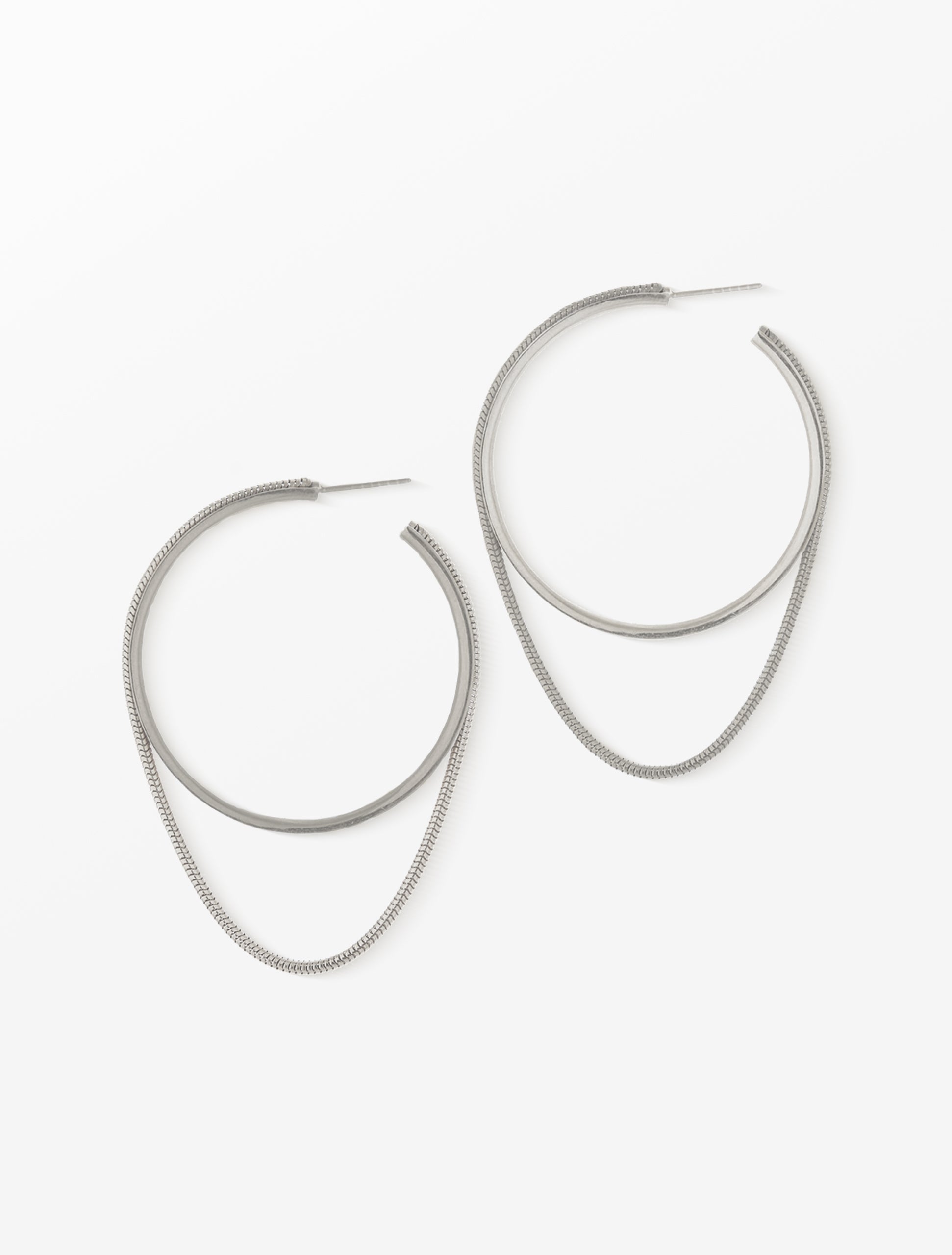 Twinkler Hoops Large Silver