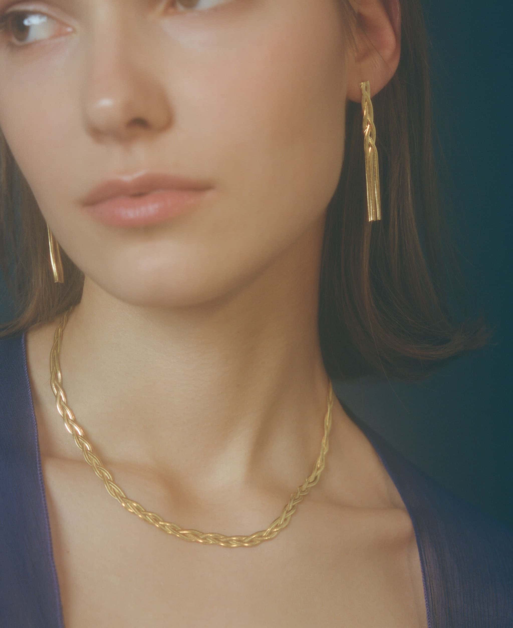 Liquid Braid Necklace Slim