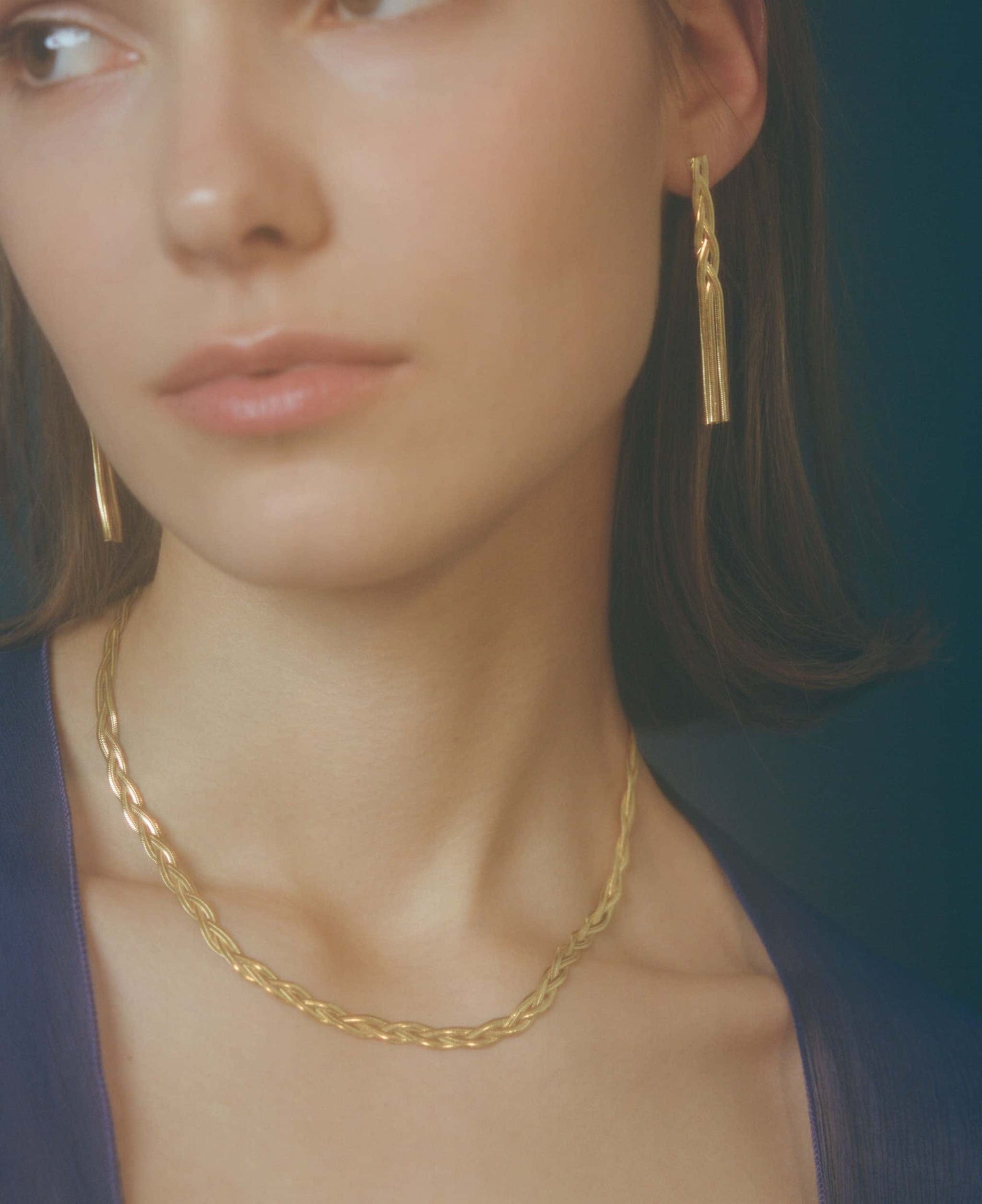 Liquid Braid Necklace Slim