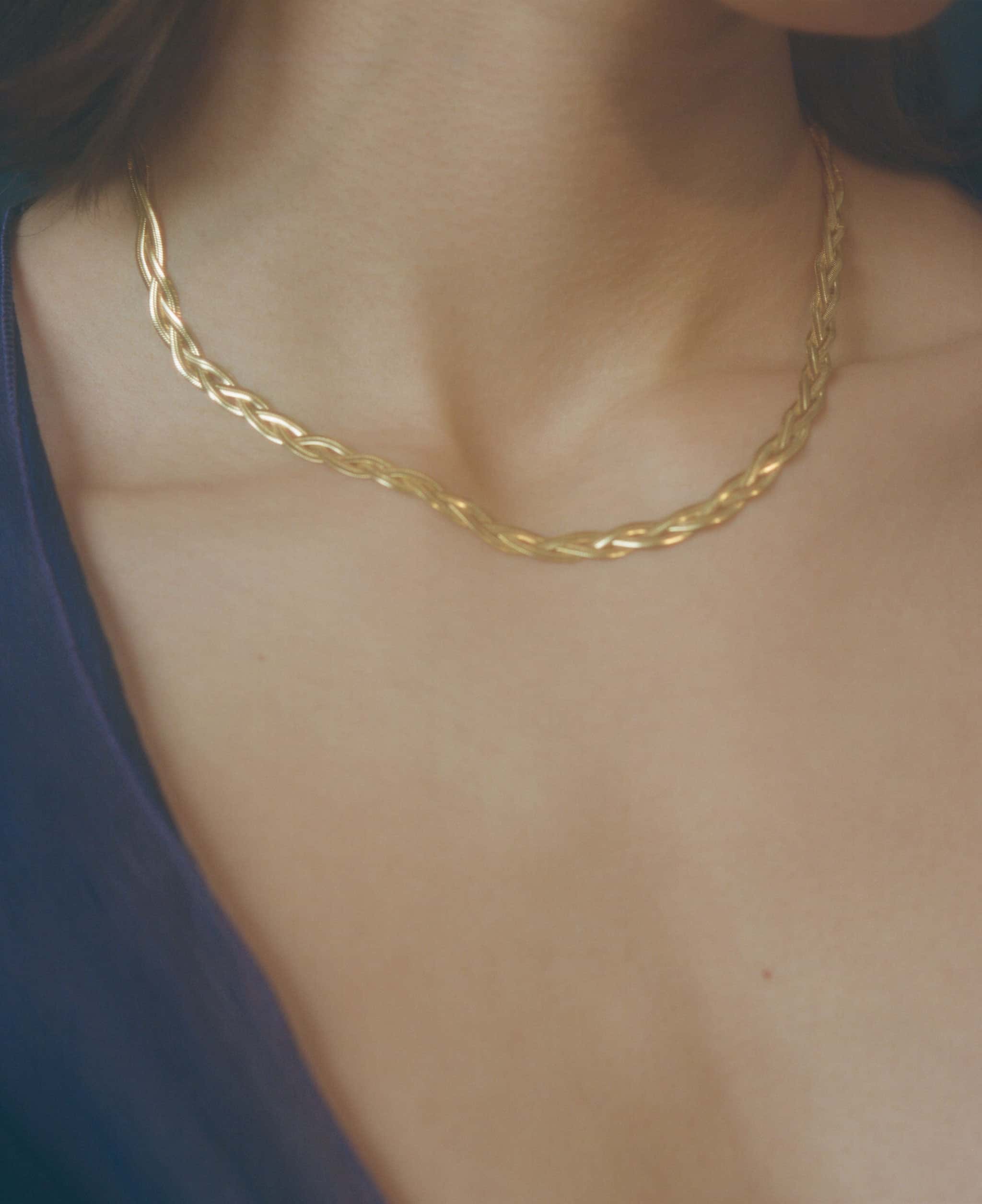 Liquid Braid Necklace Slim