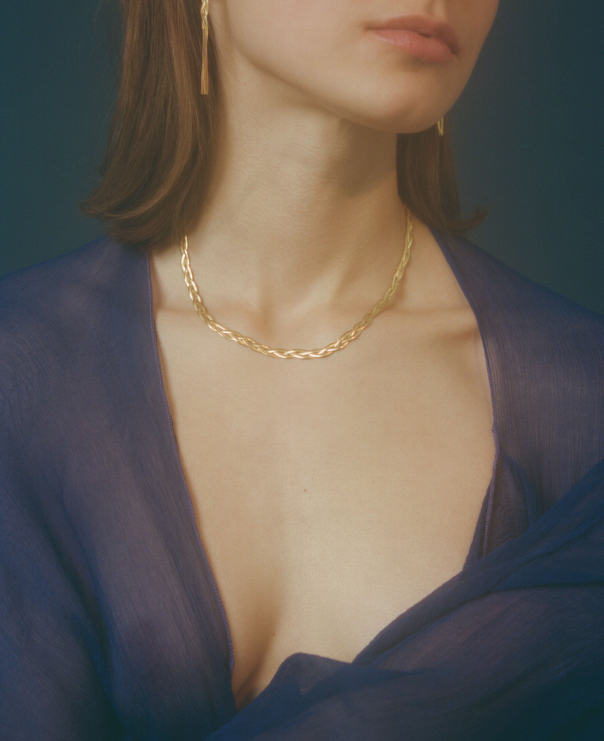 Liquid Braid Necklace Slim